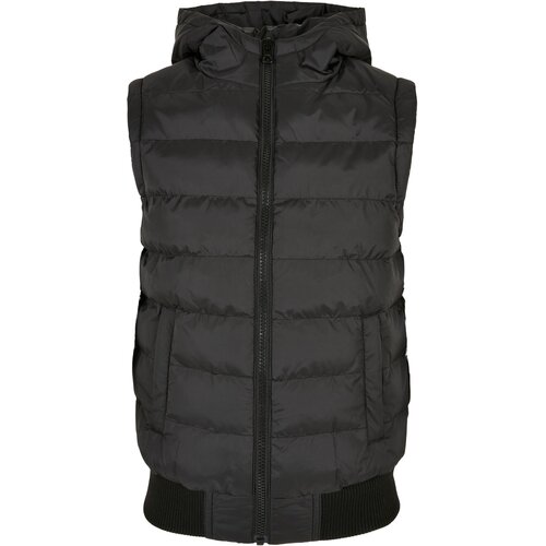 Urban Classics Kids Little boys&amp;#039; vest with bubble hood black/black Slike