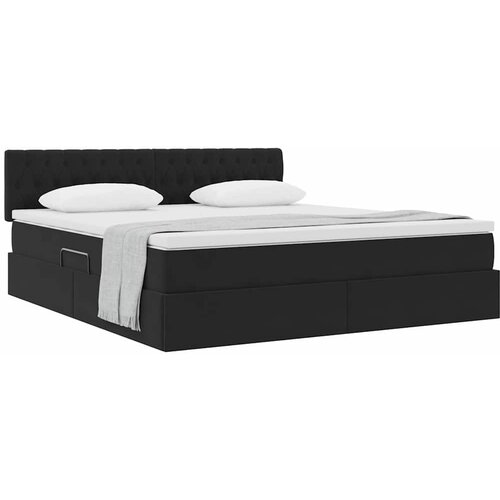  s od storage s uzglavljem Crna 160 x 200 cm Bar&amp;scaron;un Slike