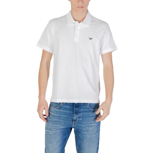 Ea7 Emporio Armani Polo majice kratki rokavi Swimwear EM001380 AF12331 Bela Cene
