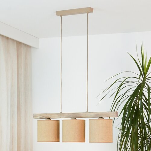  Brilagi - Visilica na sajli FOREST 3xE27/15W/230V borovina/braon Slike