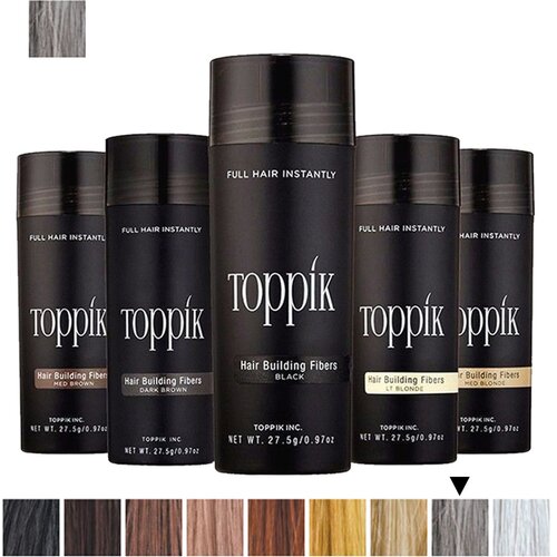 Toppik vlakna za kosu, Grey / Siva (velika 27,5 g, do 50 nanosa) Slike