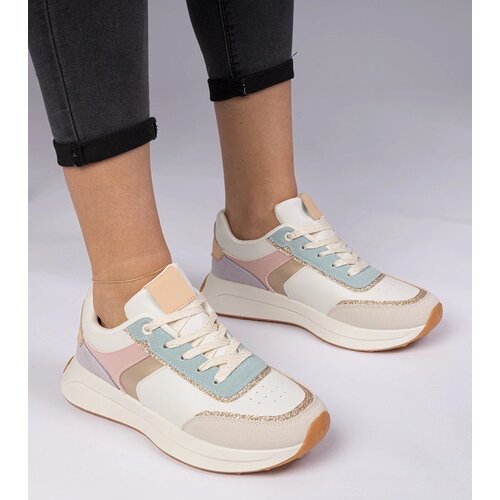 D/CEO marka niezdefiniowana Multicolor women&amp;#039;s sneakers with glitter and animal print addition Markuta Slike