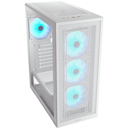 Cougar mx220 rgb pc case, mid tower, white ( CGR-2AC8W-RGB ) Cene