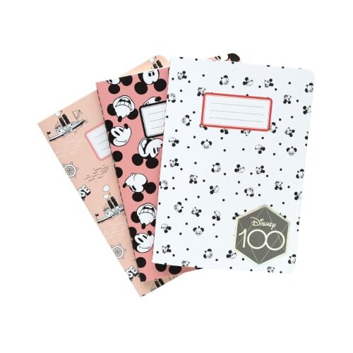 Grupo Erik Editores S. L. Mickey & Minnie - Sveska A6 set 3 - Disney, Mickey 100th Anniversary Cene