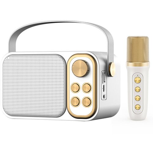  bluetooth zvučnik karaoke set sa mikrofonom YS-103 beli Cene