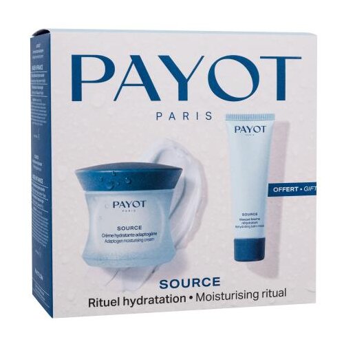 Payot Source Moisturizing Ritual set: krema za obraz 50 ml + vlažilna maska za obraz 50 ml za ženske Slike