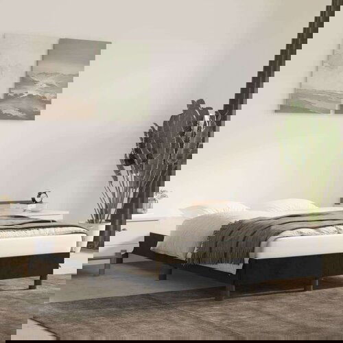  Za krevet crni 120 x 200 cm baršunasti Cijene