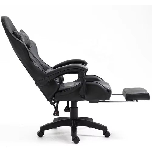  Gaming stolica sa osloncem za noge LE TOY - crna Slike