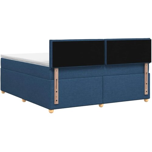  Boxspring krevet s madracem Plava 140 x 190 cm Tkanina - Plava 140 x 190 cm Dizajn linija Slike