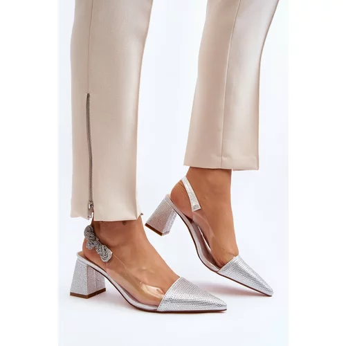 Kesi Elegant pumps with a pointed toe D&A Silver