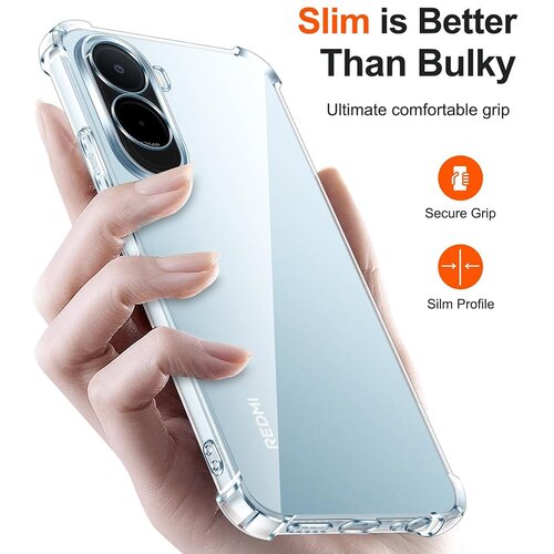 Techsuit Shockproof Clear Silicone prozirna maskica otporna na udarce za Xiaomi Redmi A7 Pro 4G Slike