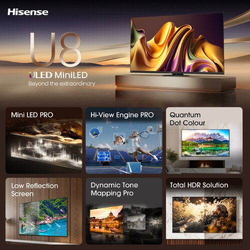 Hisense televizor 75U8NQ uled mini-led 4K uhd smart Cene