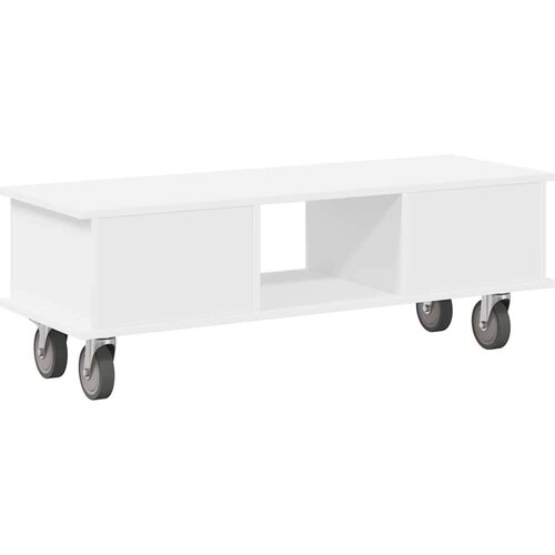  stalak Bijelo 100 x 35 x 35 cm Konstruirano drvo Slike