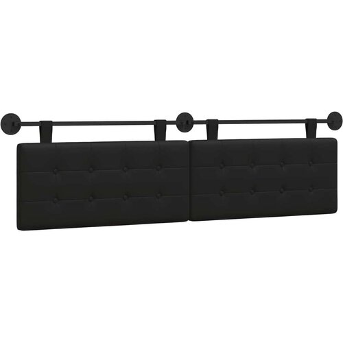  Držeće uzglavlje Zidne Lažna koža - Crna 180 cm bez LED Slike