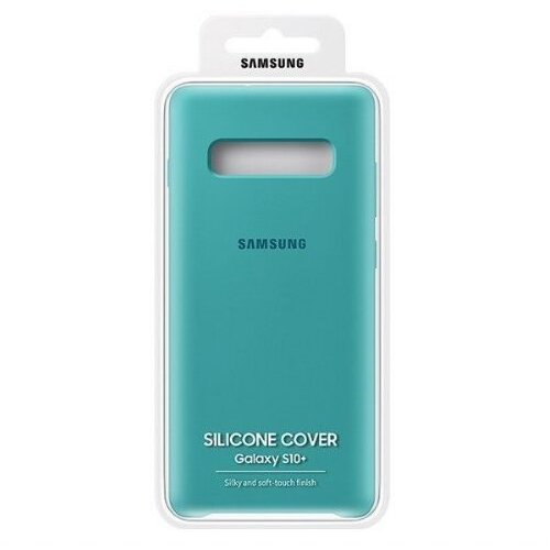 Samsung original silikonski ovitek EF-PG975TGE za Galaxy S10 Plus G975 - zelen Slike