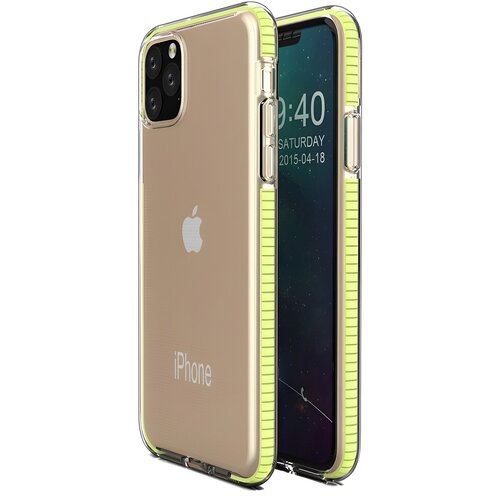  Futrola Spring clear TPU za Apple iPhone 11 Pro Max - Žuta KP8621 Cijene