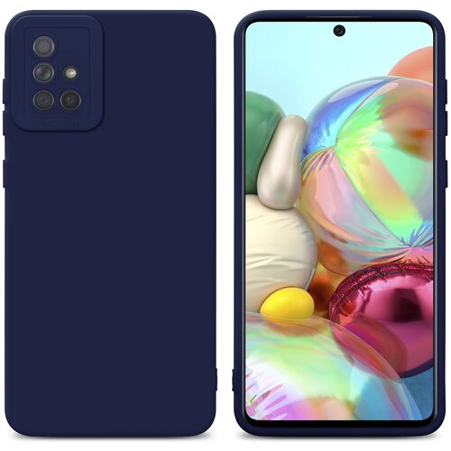  case, združljiv s samsungom v tekoči temno modri barvi - zaščitni pokrov iz fleksibilnega silikona tpu, (20603114) Cene