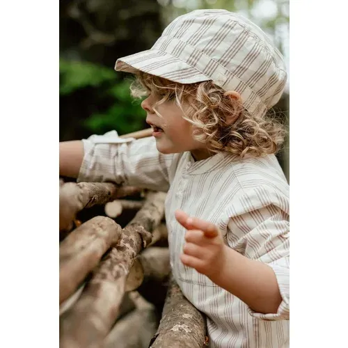 That's mine Pamučna kapa za djecu boja: bež, s uzorkom