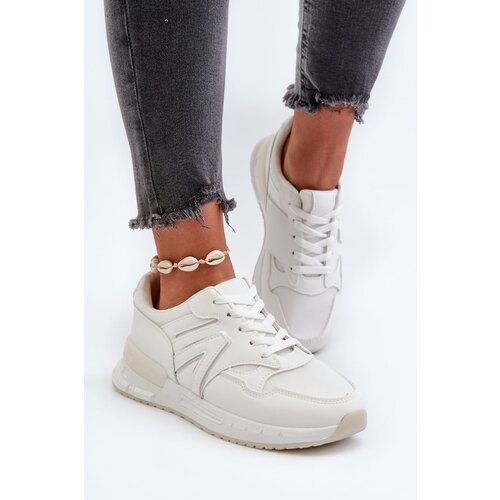 Kesi Women's sneakers made of white Vinelli eco leather Cene