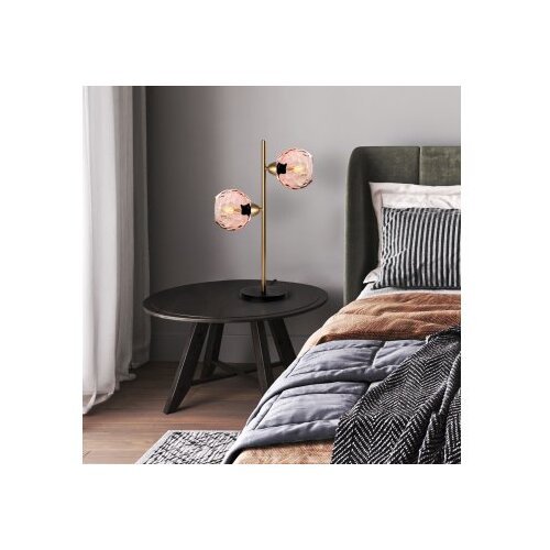 Opviq Stolna lampa Benek-15-14563, 36x18x58 cm, IP20, Zlatno-roze boje Cene