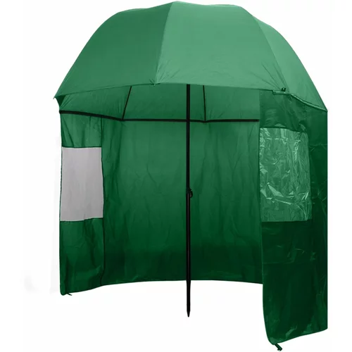 Kišobran za pecanje, zeleni 300x240 cm