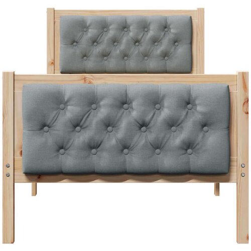  Okvir za krevet Svijetlo siva 80 x 200 cm tkanina Slike