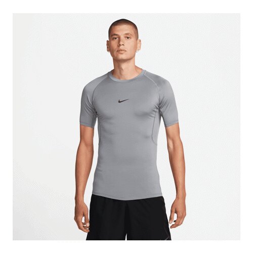 Nike Pro Dri-FIT Tight SS Shirt, Smoke Grey/Black - M, (20764411) Cene