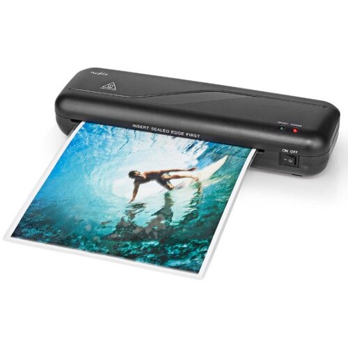 Nedis LAMI112BK4 Laminator, aparat za plastifikaciju A4, 230 mm/min, black Cene