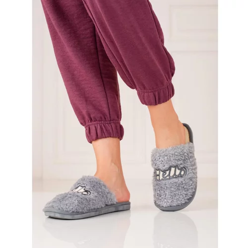 SHELOVET Women's slippers gray