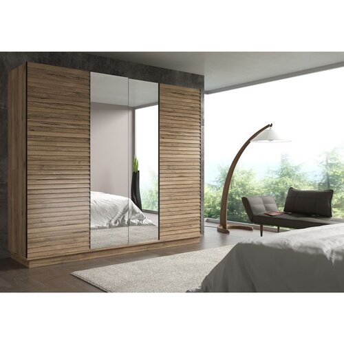 Hanah home FRN-7003 Walnut Wardrobe Slike