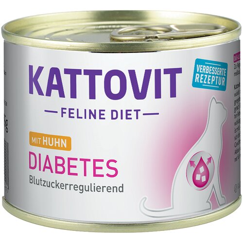 Kattovit Diabetes/ Gewicht - 24 x 185 g Piščanec Cene