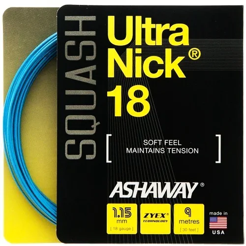 Ashaway UltraNick 18 Squash String (9m)