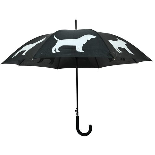 Esschert Design Crno-bijeli ki&amp;scaron;obran s reflektirajućim elementima Dog Slike