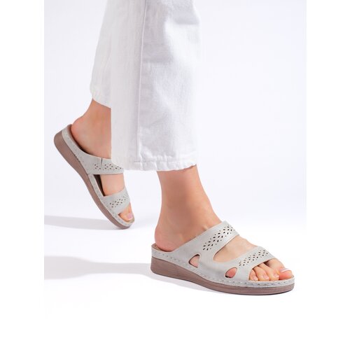 Shelvt Comfortable gray women's flip-flops Cijene