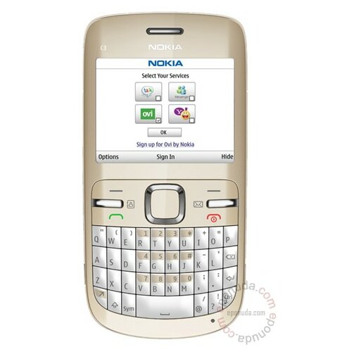 Nokia C3 Gold mobilni telefon Slike