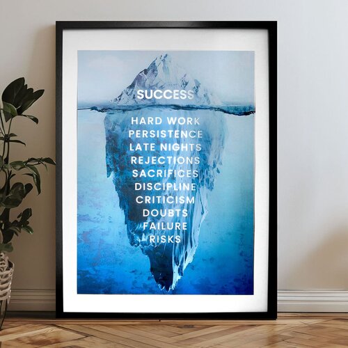  Zidni  plakat s extra efektom - iceberg of success Cijene
