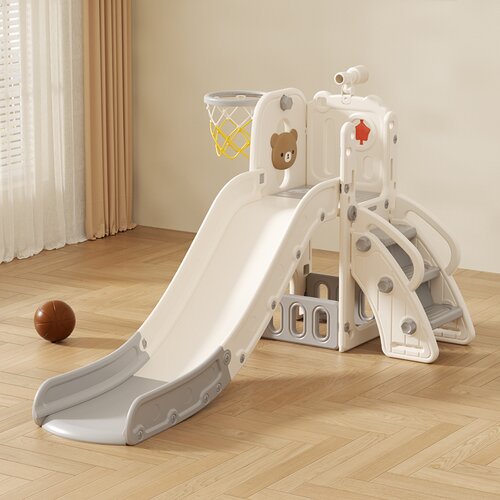 IQ GLOBAL doo Dečji tobogan sa košem “Meda” (sivo beli) Cene