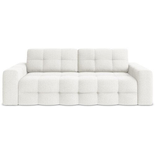 Makamii Bijela sklopiva sofa od bouclé tkanine 255 cm Milu – Cijene