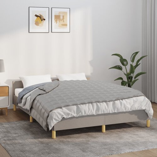 vidaXL Obtežena odeja siva 135x200 cm 6 kg blago Cene