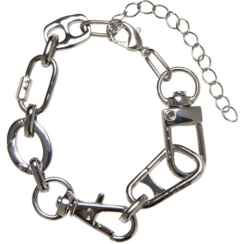 Urban Classics Accessoires Various Fastener Bracelet silver Slike