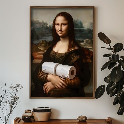WALLXPERT GE159-L Multicolor Decorative Framed MDF Painting Cene