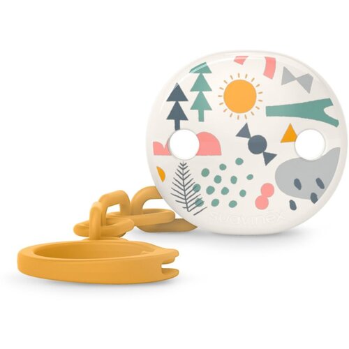 Suavinex Walk Soother Clip kopča za dudu Yellow 1 kom Slike