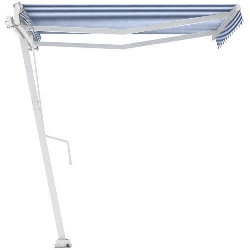 VidaXL Prostostoječa avtomatska tenda 350x250 cm modra/bela, (20728998) Slike