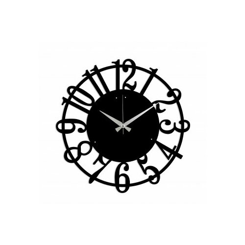 WALLXPERT metal wall clock 15 black zidni sat Slike
