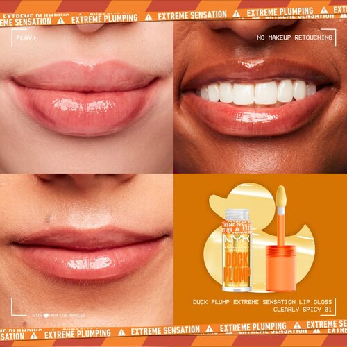 NYX Professional Makeup Duck Plump sjajilo za usne s plumping efektom nijansa 01 Clearly Spicy 6,8 ml Slike