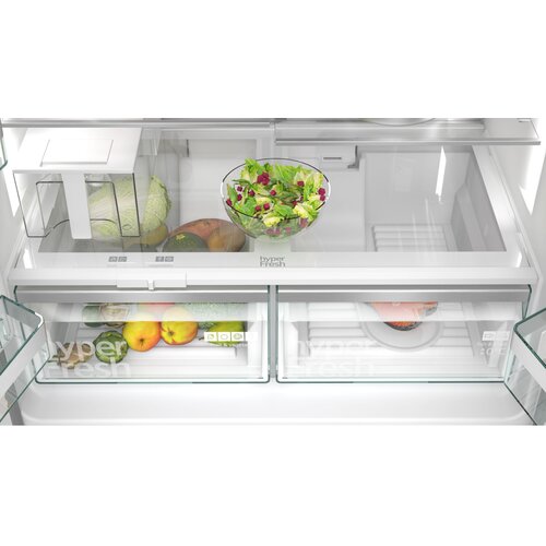 Siemens KF96IAPEA iQ500 hladilnik z 3,8 zamrzovalnikom French-Door, litrski za rezervoar vodo, hyperFresh Slike
