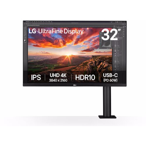  Monitor LG ERGO 32UN880K-B 31.5"/IPS/3840x2160/60Hz/5ms GtG/HDMIx2,DP,USB/pivot,visina/VESA/zvucnici Cene