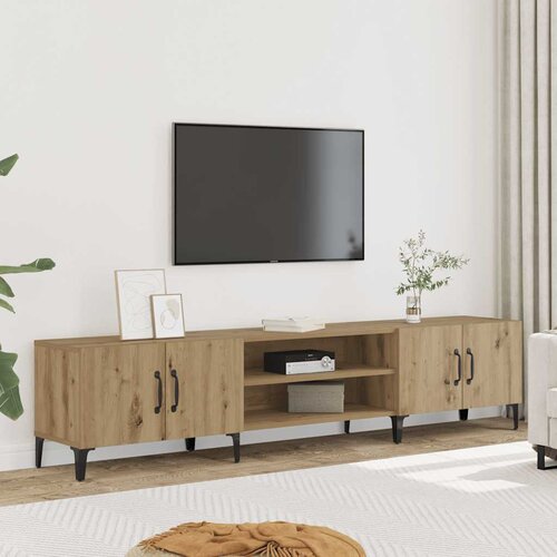 TV ormarić boja hrasta artisan 180x31,5x40 cm konstruirano drvo Cene