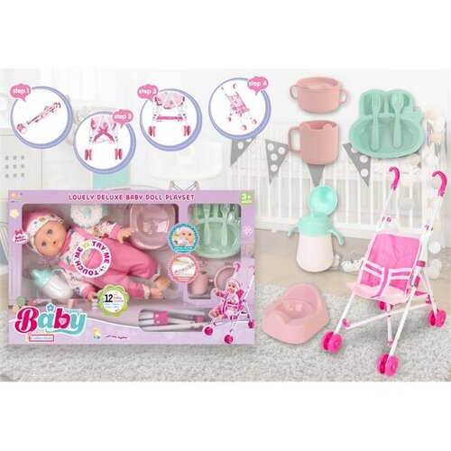  SET LUTKA-KOLICA-PELENE-BOCA I POSUĐE MKS340594 Cijene
