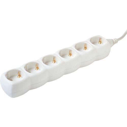 Home Produžni kabl, 6 utičnice, 1.5mm², 3 met, bijeli – NV 6-3/WH/1,5 Cijene